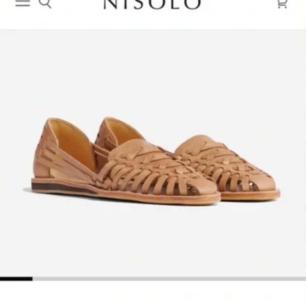 Nisolo Women's Huarache Sandal Size 8 Like New